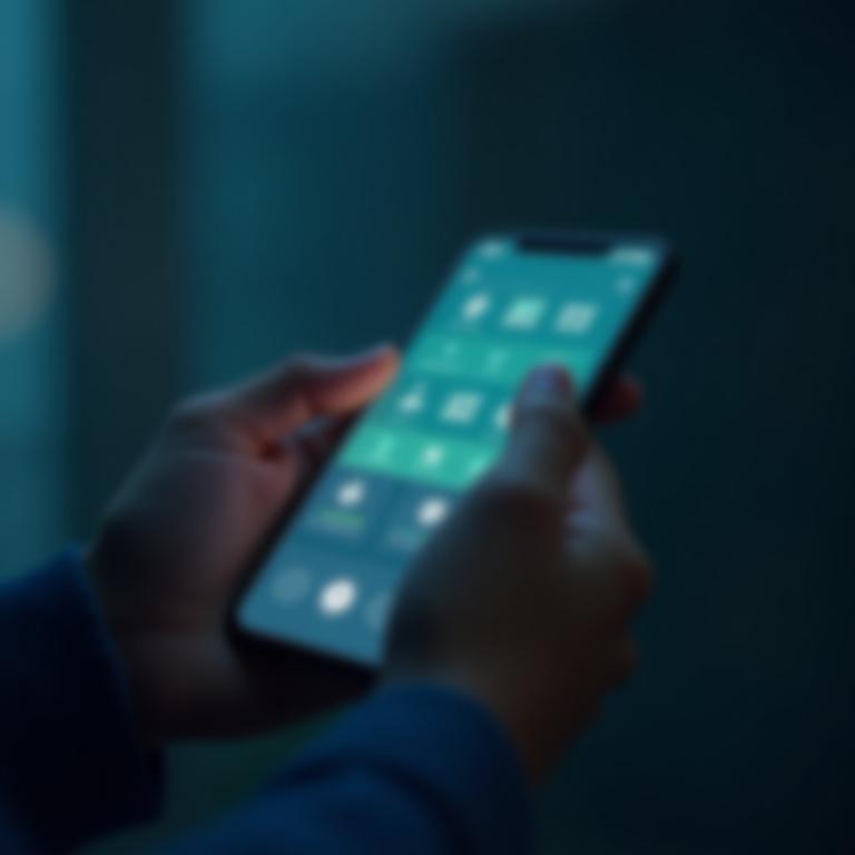 IoT Connected Mobile App Interface